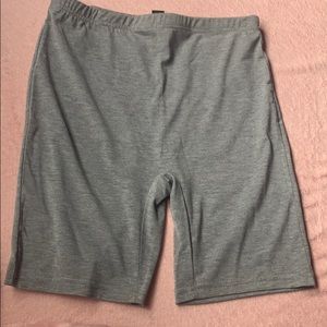 Gray biker shorts